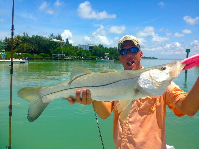 Big Captiva Snook, Sanibel & Captiva Islands & Fort Myers Charters & Fishing Guide Service.