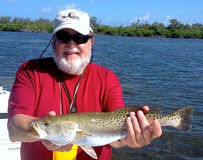 Sea Trout caught on the grass flats inshore of Captiva, Tuesday, June 6, 2017, Sanibel & Captiva Islands & Fort Myers Charters & Fishing Guide Service. File Photo.