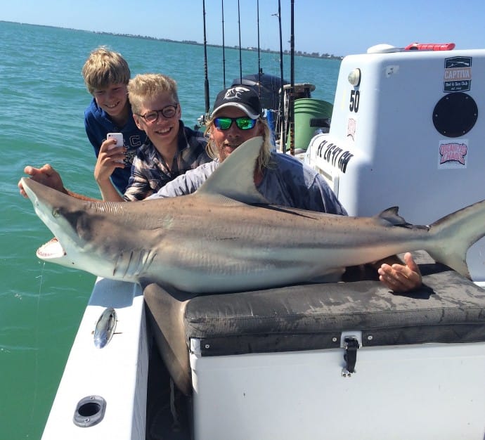 Captiva Fishing, Blacktip Shark 4-4-15, Sanibel Fishing & Captiva Fishing & Fort Myers Fishing Charters & Guide Service.