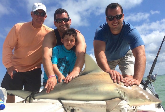 Captiva Fishing, Josh Schardin, Blacktip Shark, 4-8-15, Sanibel Fishing & Captiva Fishing & Fort Myers Fishing Charters & Guide Service.