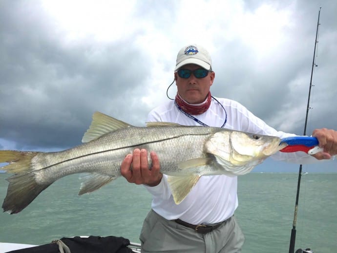 Captiva Fishing, Fingers O’Bannon Invitational Memorial, Dan, Big Snook, Sanibel Fishing & Captiva Fishing & Fort Myers Fishing Charters & Guide Service, Tuesday, October 3, 2017 [File Photo: 4-26-15].