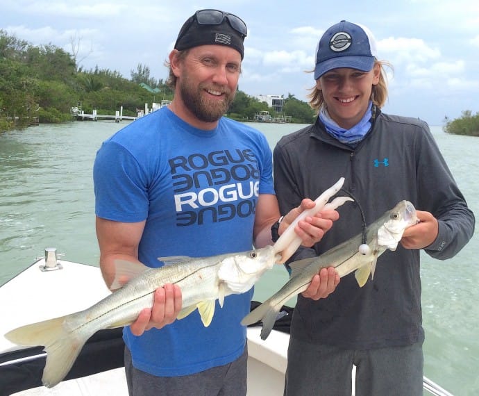Captiva Fishing, 2 Snook, 5-1-15, Sanibel Fishing & Captiva Fishing & Fort Myers Fishing Charters & Guide Service.
