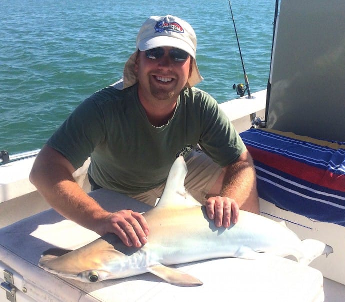Captiva Fishing, Hammerhead Shark, 5-4-15, Sanibel Fishing & Captiva Fishing & Fort Myers Fishing Charters & Guide Service.
