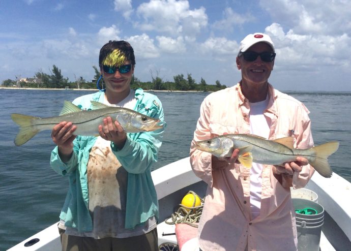 Two Snook, Sanibel Fishing & Captiva Fishing, Sunday, 8-30-15 ~ #Sanibel #Captiva.