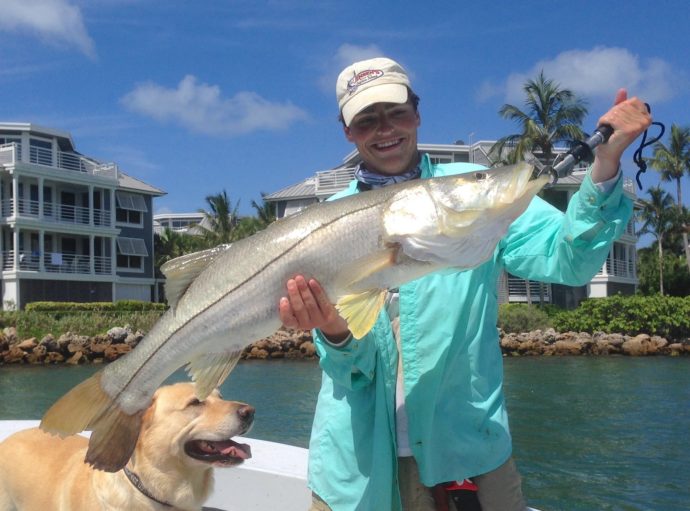 Charlie, Hank & Snook, Sanibel Fishing & Captiva Fishing, Sunday, September 17, 2017. File Photo.