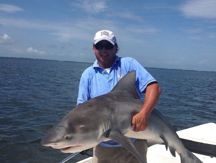 Jimmy Burnsed, Big Pet Shark, File Photo, Inshore, Captiva, Sanibel Fishing & Captiva Fishing, Friday, July 21, 2017.