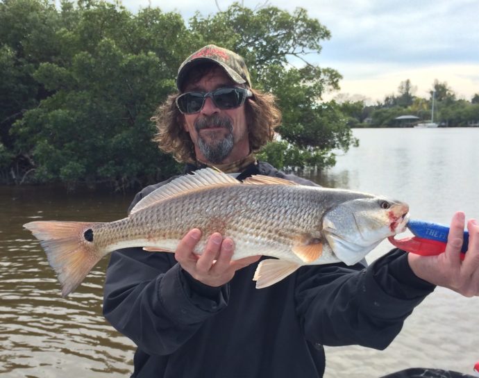 Redfish, Patrick, Sanibel Fishing & Captiva Fishing, Sunday, 1-31-16 ~ #Sanibel #Captiva.