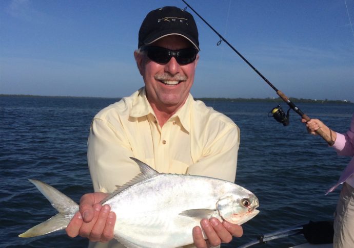 Pompano, Sanibel Fishing & Captiva Fishing, Monday, 1-4-16 ~ #Sanibel #Captiva.