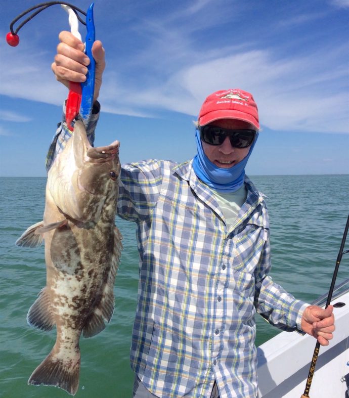 Grouper, Sanibel Fishing & Captiva Fishing, Monday December 4, 2017, [File Photo - Tuesday, 3-1-16]