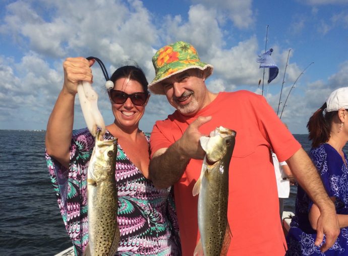 Two Sea Trout, Sanibel Fishing & Captiva Fishing, Friday, April 8, 2016 ~ #Sanibel #Captiva.