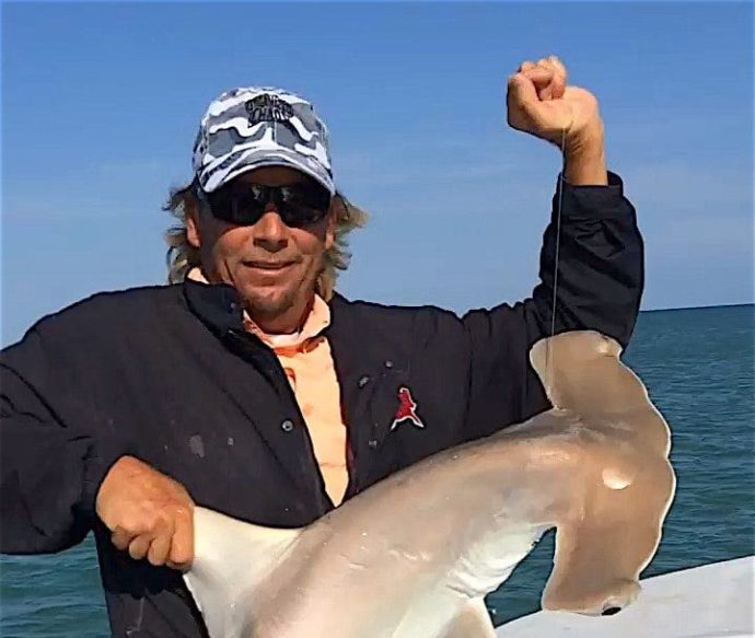 Hammerhead Shark, Catch & Release, Sanibel Fishing & Captiva Fishing, Thursday, May 11, 2016.