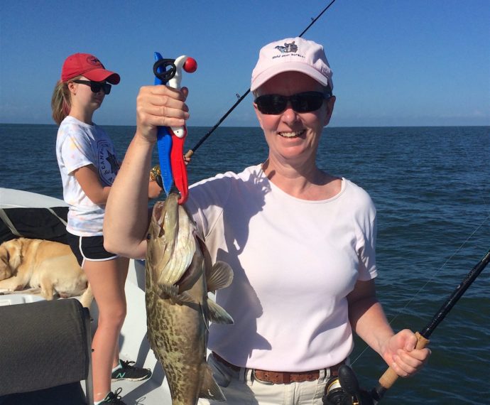 Grouper, Sanibel Fishing & Captiva Fishing, Thursday, June 23, 2016.