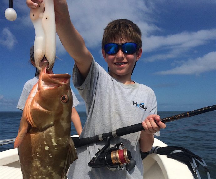 Grouper, Sanibel Fishing & Captiva Fishing, Sunday, July 3, 2016.