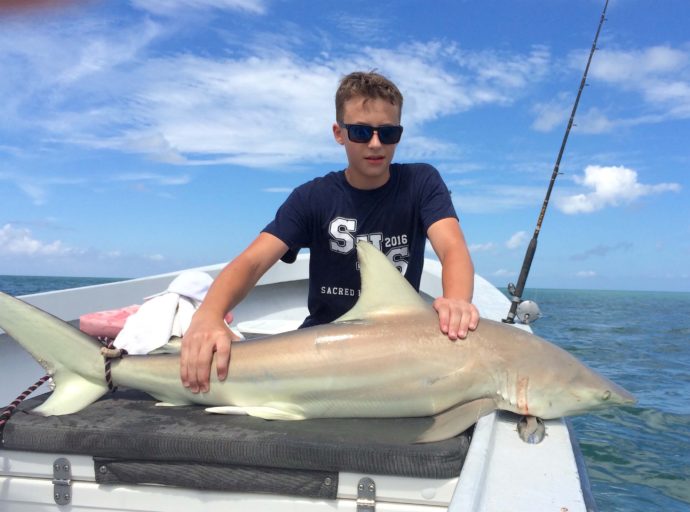 Big Blacktip Shark, Catch & Release, Sanibel Fishing & Captiva Fishing, Saturday, August 27, 2016.
