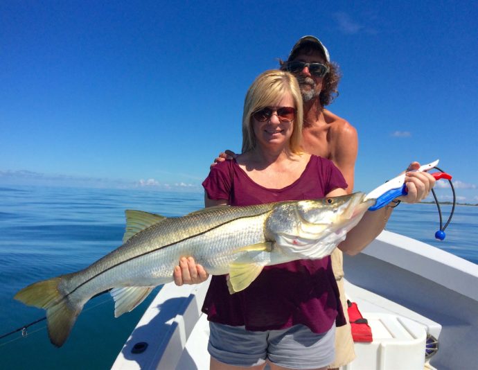 Big Snook, Catch & Release, Sanibel Fishing & Captiva Fishing, Tuesday, September 27, 2016.