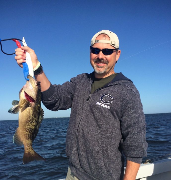 Grouper, Sanibel Fishing & Captiva Fishing, Wednesday, October 12, 2016.