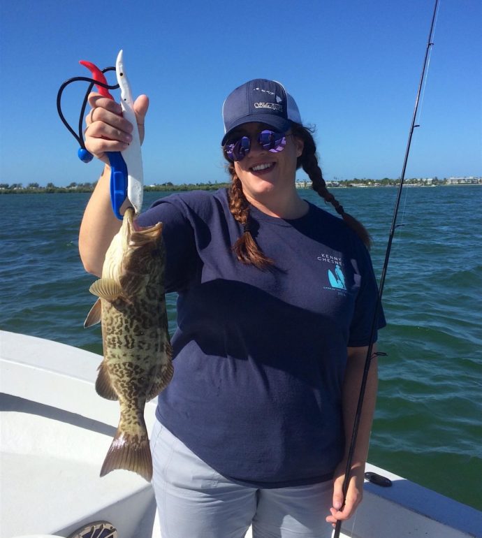 Grouper, Sanibel Fishing & Captiva Fishing, Sunday, October 16, 2016.