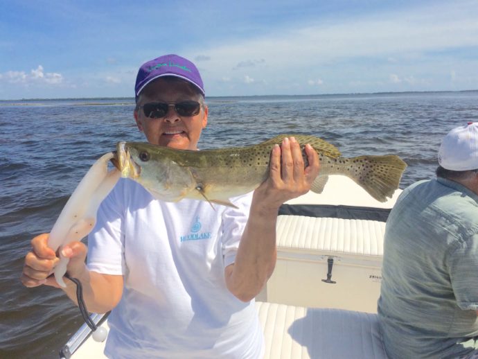 Sea Trout, Grass Beds,Sanibel Fishing & Captiva Fishing, Sunday, October 9, 2016.