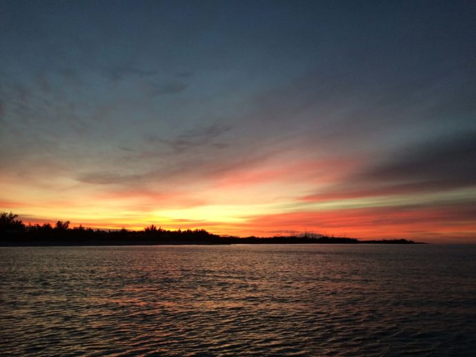 Sunset, Sanibel Fishing & Captiva Fishing, Wednesday, October 26, 2016.