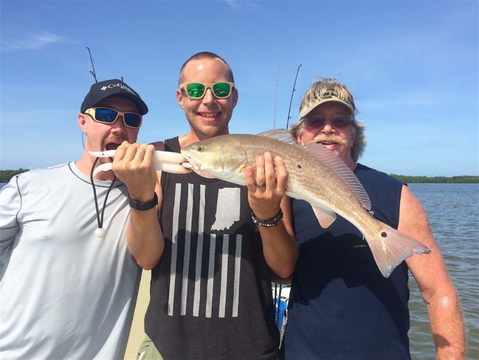 Redfish, Oyster Bars, Sanibel Fishing & Captiva Fishing, Tuesday, November 8, 2016.