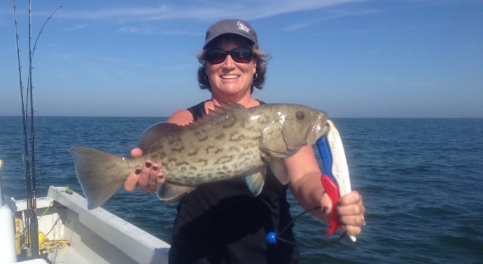 Grouper, Sanibel Fishing & Captiva Fishing, Sanibel Island, Tuesday December 13, 2016.