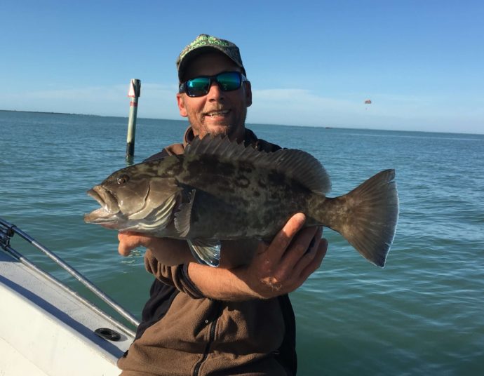 Grouper, Sanibel Fishing & Captiva Fishing, Sanibel Island, Wednesday January 4, 2017.