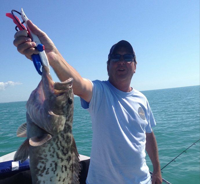 Grouper, Sanibel Fishing & Captiva Fishing, Sanibel Island, Saturday, February 5, 2017.