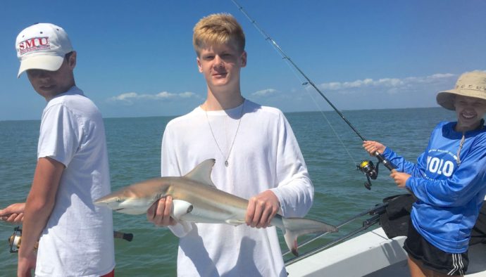 Blacktip Shark, Catch & Release, Sanibel Fishing & Captiva Fishing, Sanibel Island, Wednesday, March 29, 2017.