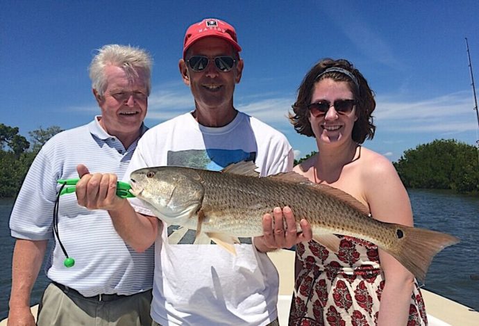 Redfish, Catch & Release, Sanibel Fishing & Captiva Fishing, Sanibel Island, Friday, January 5, 2018 [File Photo Friday, September 8, 2017].