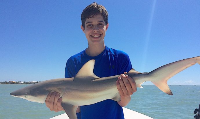 Blacktip Shark, Catch & Release, Sanibel Fishing & Captiva Fishing, Sanibel Island, Thursday, June 8, 2017.