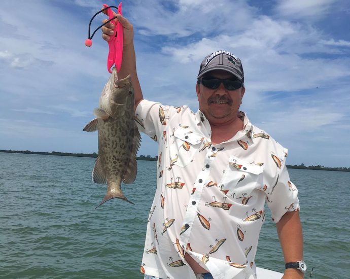 Grouper, Catch & Release, Sanibel Fishing & Captiva Fishing, Sanibel Island, Monday, June 12, 2017.