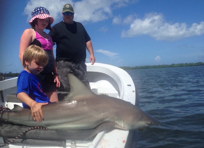 Big Blacktip Shark, Catch & Release, Sanibel Fishing & Captiva Fishing, Sanibel Island, Friday, August 11, 2017.