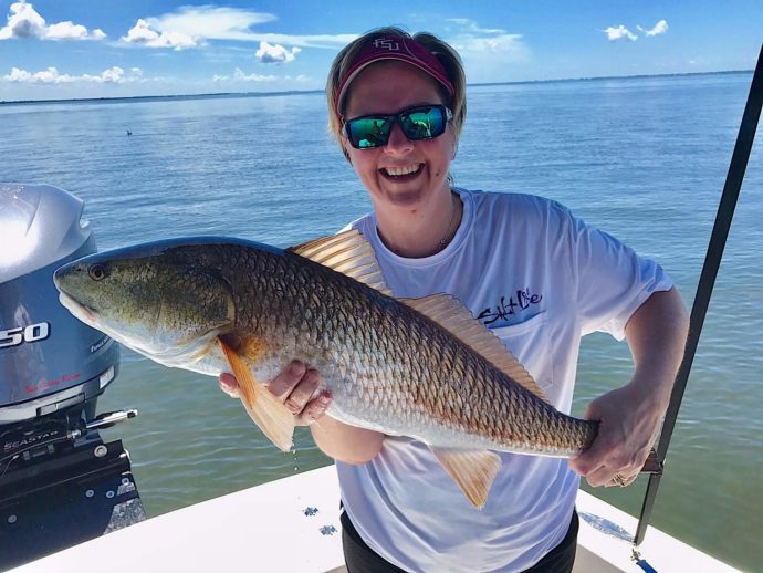 Big Redfish, Catch & Release, Sanibel Fishing & Captiva Fishing, Sanibel Island, Saturday, August 19, 2017.