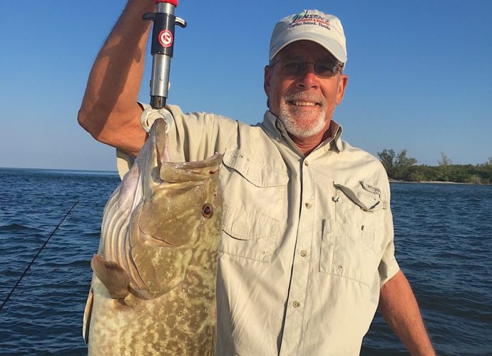Grouper In The Passes, Sanibel Fishing & Captiva Fishing, Sanibel Island, Tuesday, September 19, 2017.