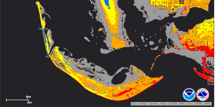 Hurricane Irma Storm Surge Forecast, Sanibel Fishing & Captiva Fishing Reports, Saturday, September 9, 2017.