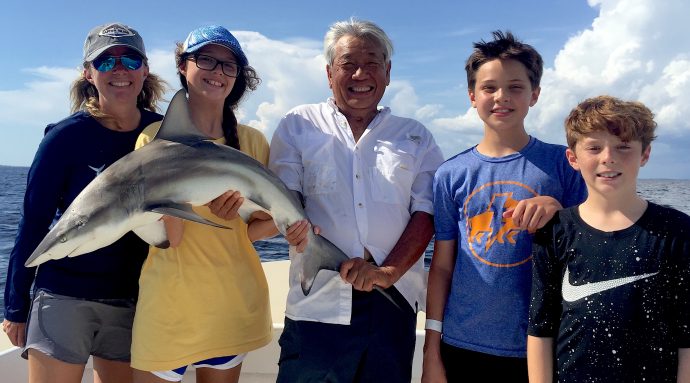 Blacktip Shark, Catch & Release, Sanibel Island Fishing Charters & Captiva Island Fishing Charters, Sanibel Island, Monday, July 9, 2018.