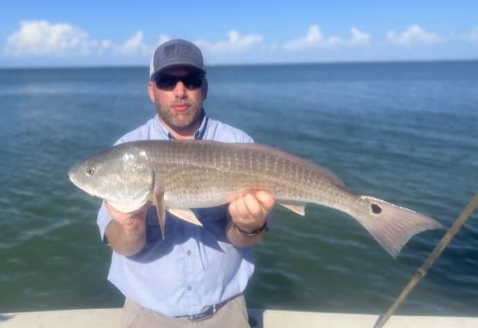 Redfish, Sanibel Island Fishing, Catch & Release, Captiva Island, April 4, 2022.