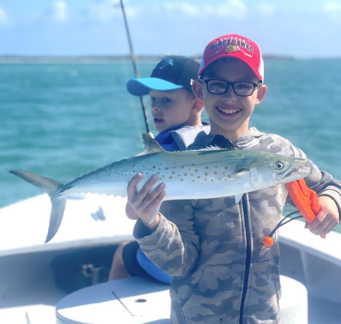 Spanish Mackerel, Sanibel Island Fishing, Catch & Release, Captiva Island, April 5, 2022.