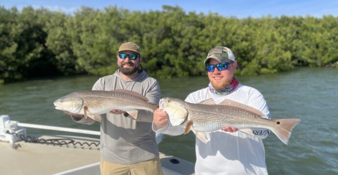 Redfish, Sanibel Island Fishing, Catch & Release, Captiva Island, April 1, 2022.
